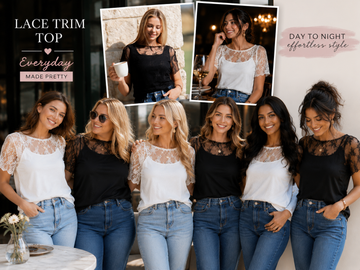 Lace Trim Top Outfits: From Casual Days To Date Nights