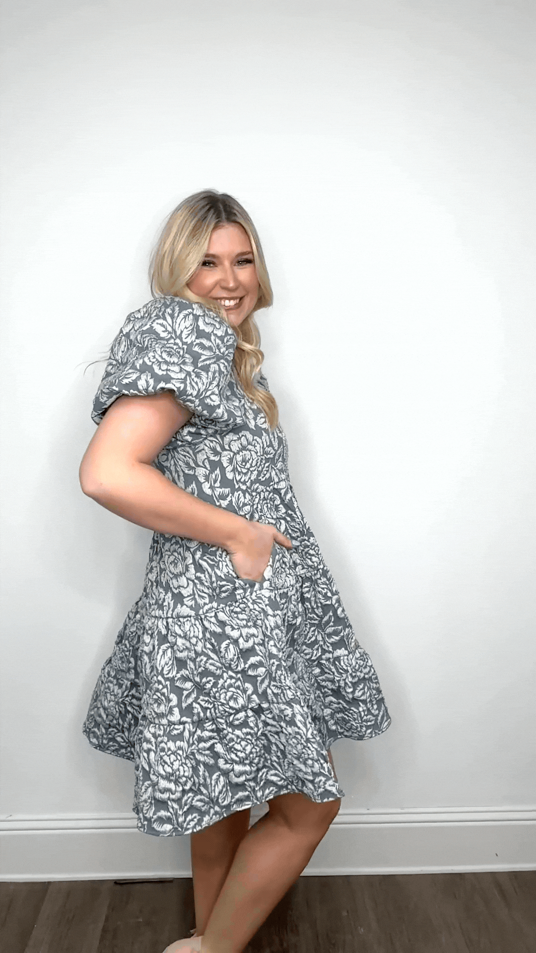 Dolly Doll Jacquard Dress, Blue – GRACE+EMMA®