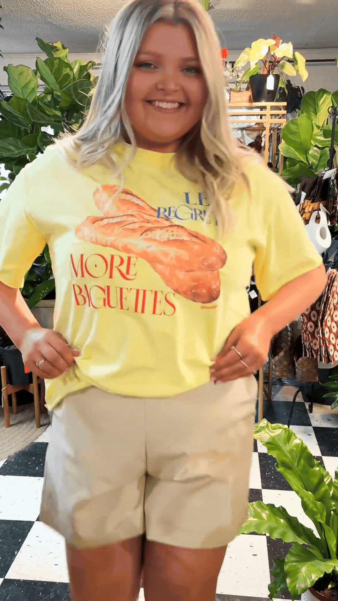 More Baguettes on Yellow Tee Shirt