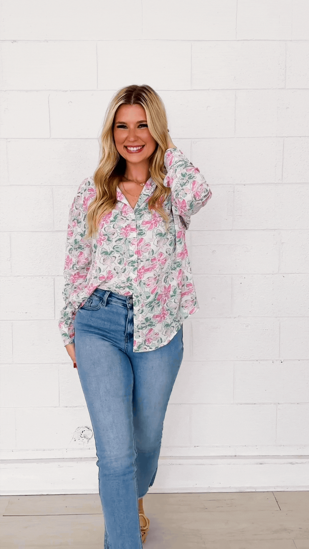 The Kathryn Button-Up, Floral