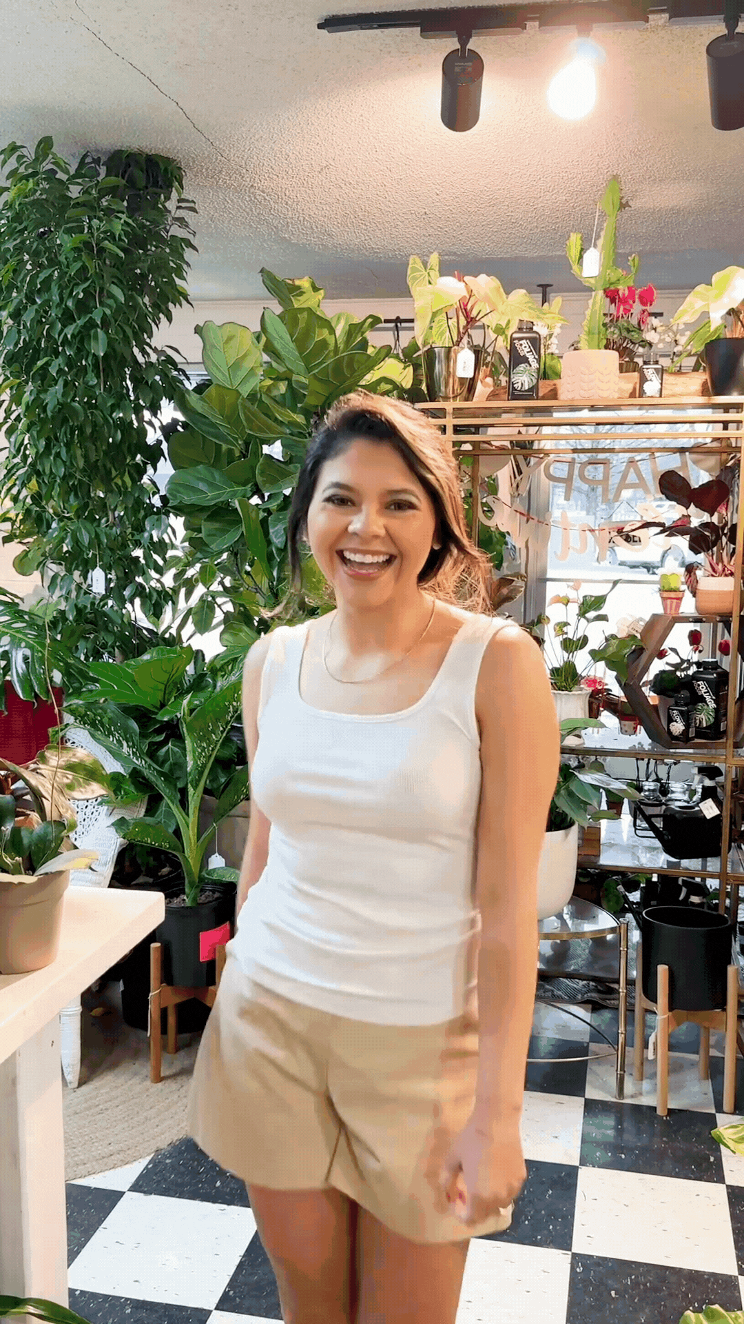 Bella Square Neck Rib Knit Tank Top, White