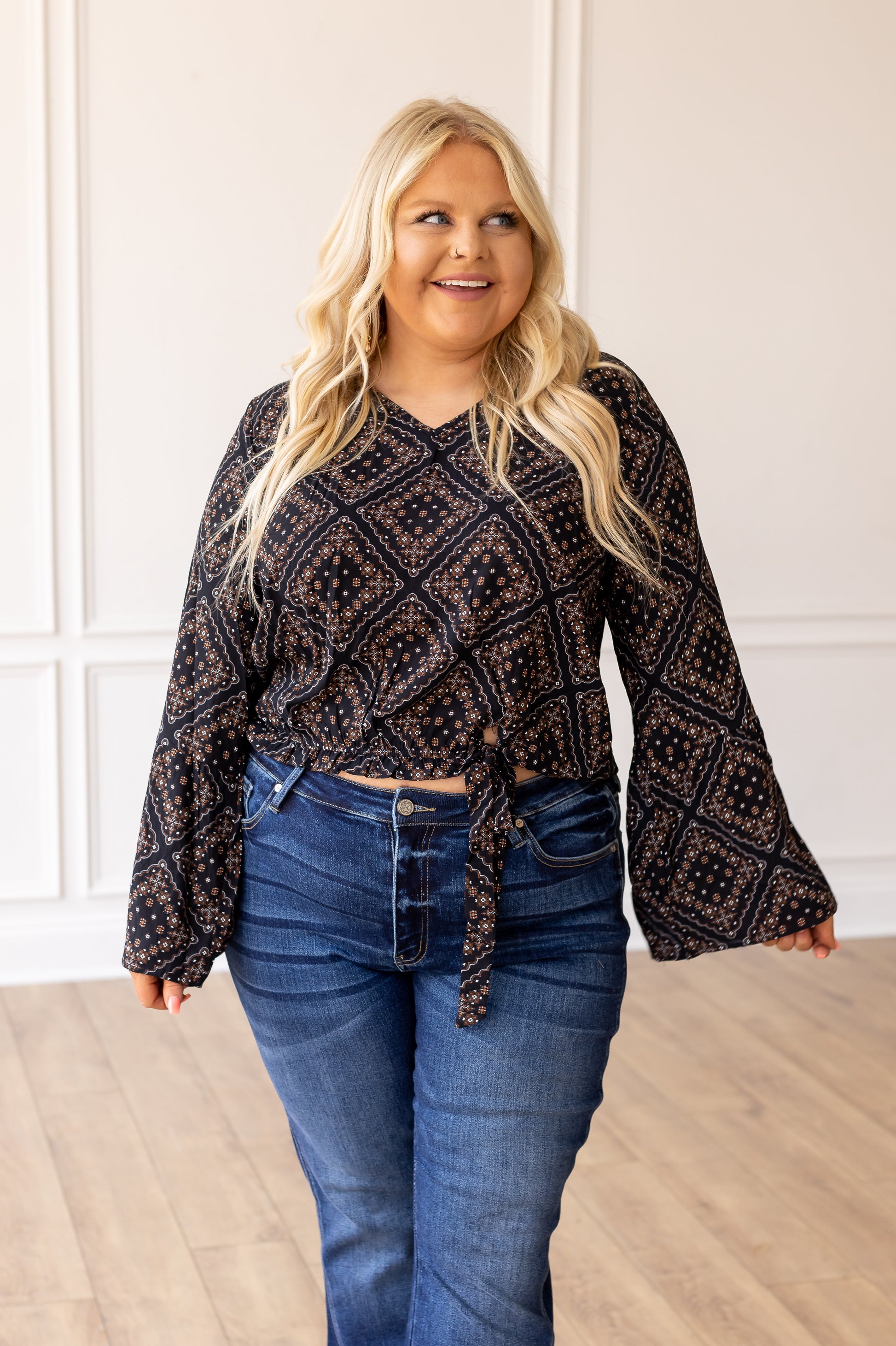 Chic Chick Top, Black - front view