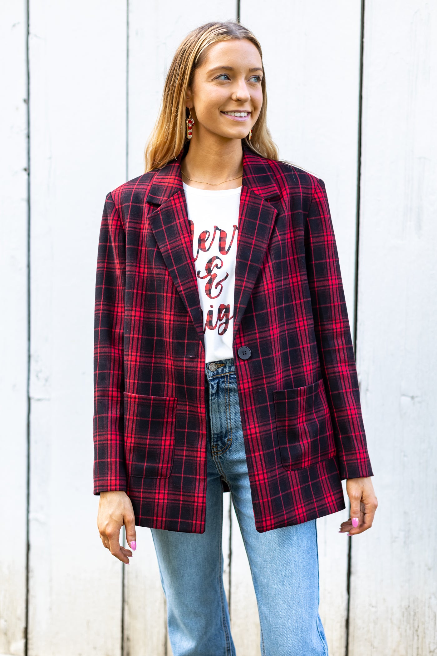 Plaid Perfection Blazer