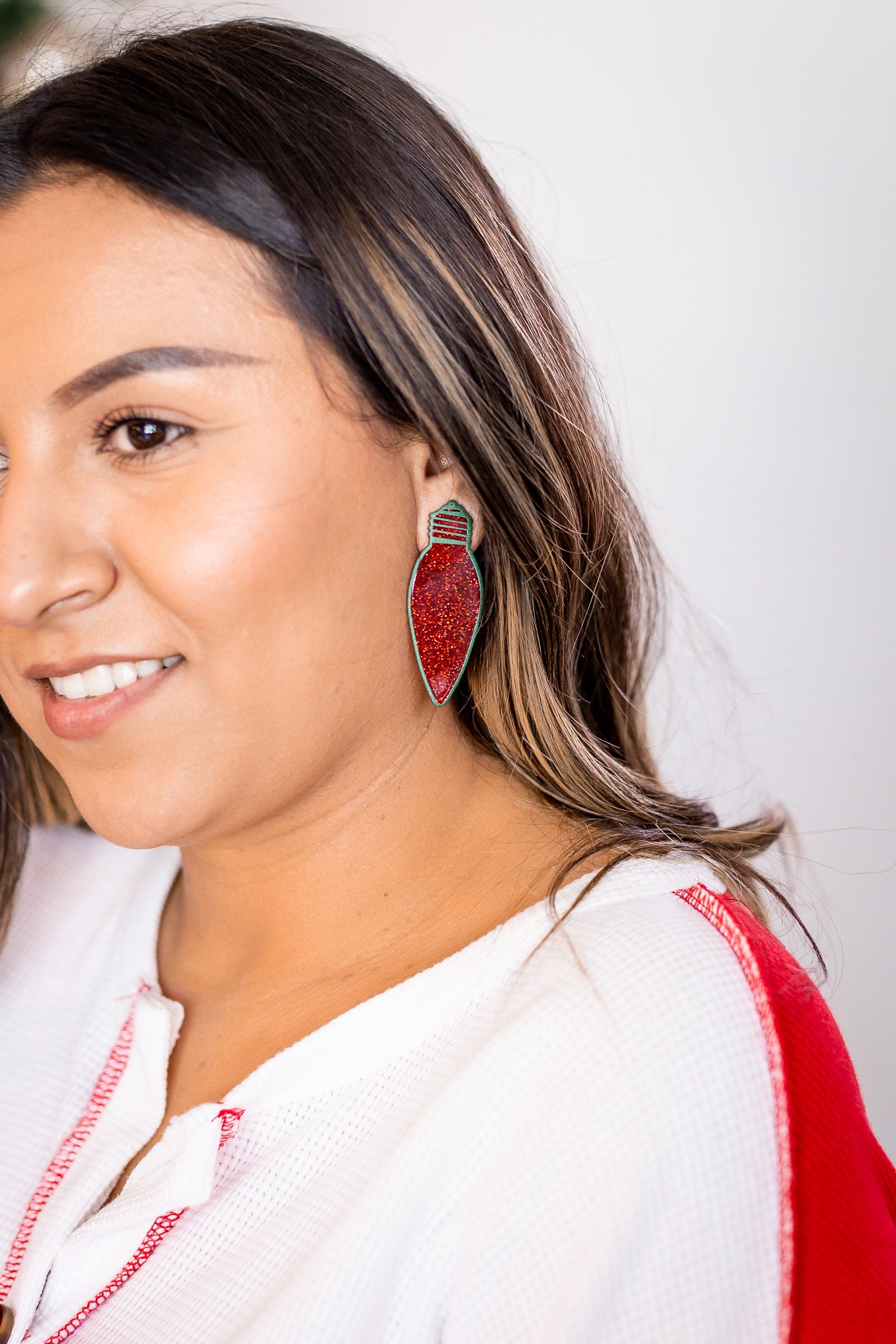 Eternally Radiance Red Lightbulb earrings