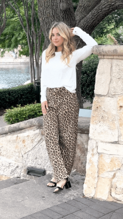 Ribbed Long-Sleeve Top, White