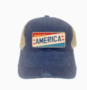 HAT MADE IN AMERICA ON NAVY
