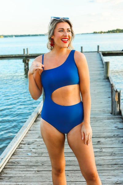 The Camilla One Piece Swimsuit in Blue