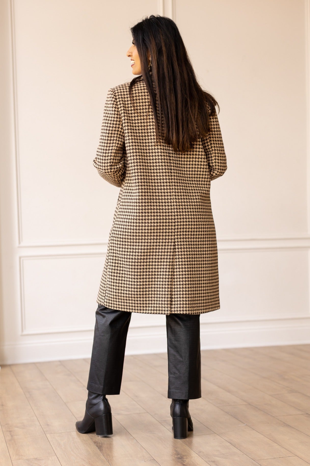 The Phoebe Coat, Houndstooth