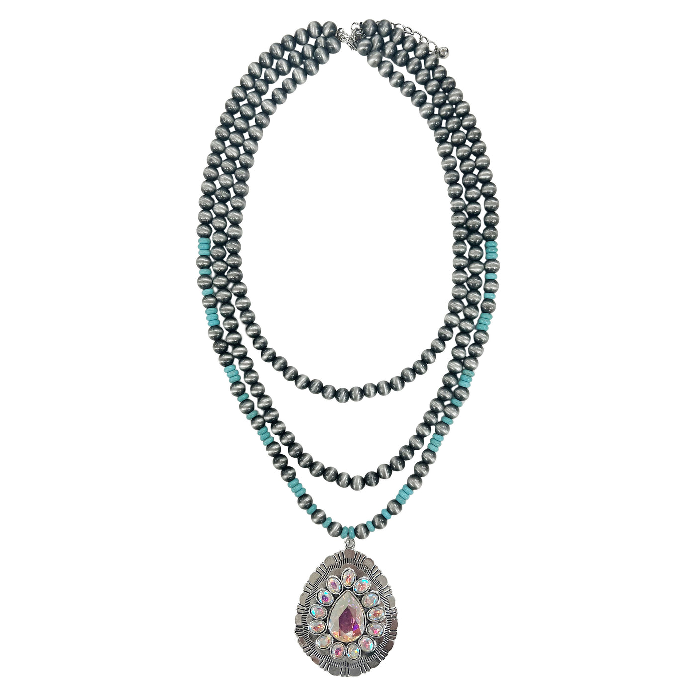 Special Treatment Silver and Turquoise Layered Necklace