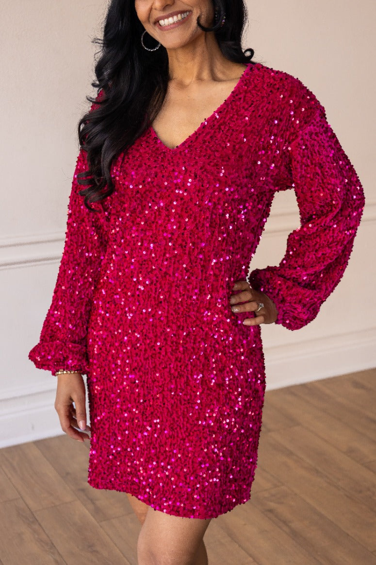 Pink Sequin Dress – Grace+Emma