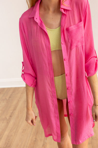 Barefoot Bliss Cover-Up In Pink