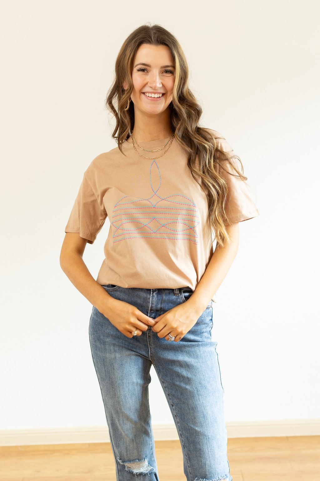 Toe Bug Tee, Taupe