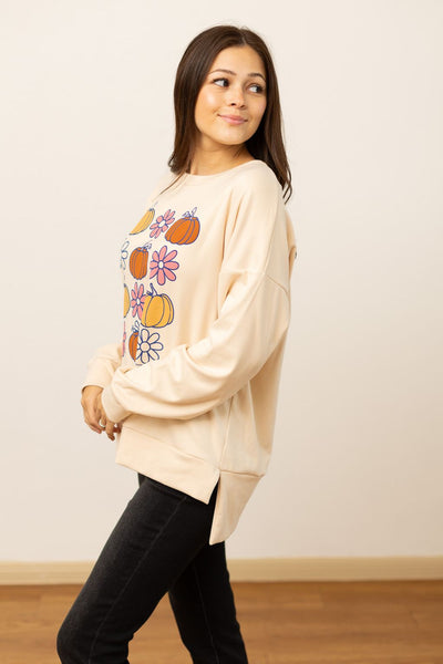 Fall Elements Sweatshirt, Ivory