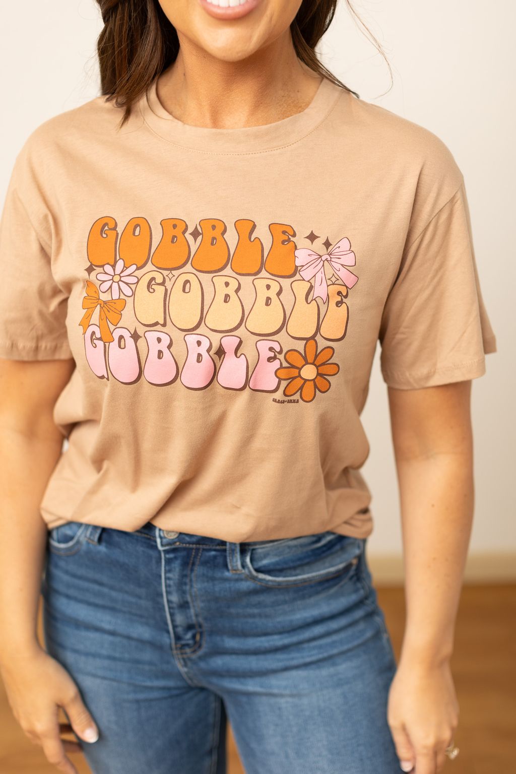 Gobble Gobble Gobble on Taupe Crewneck