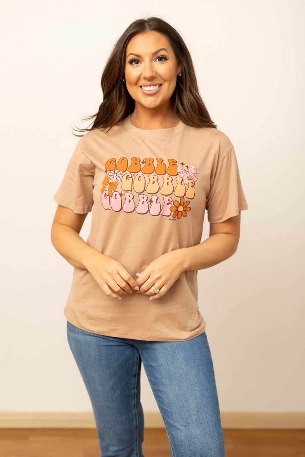 Gobble Gobble Gobble on Taupe Crewneck