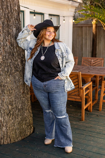 Acid Wash Denim Jacket