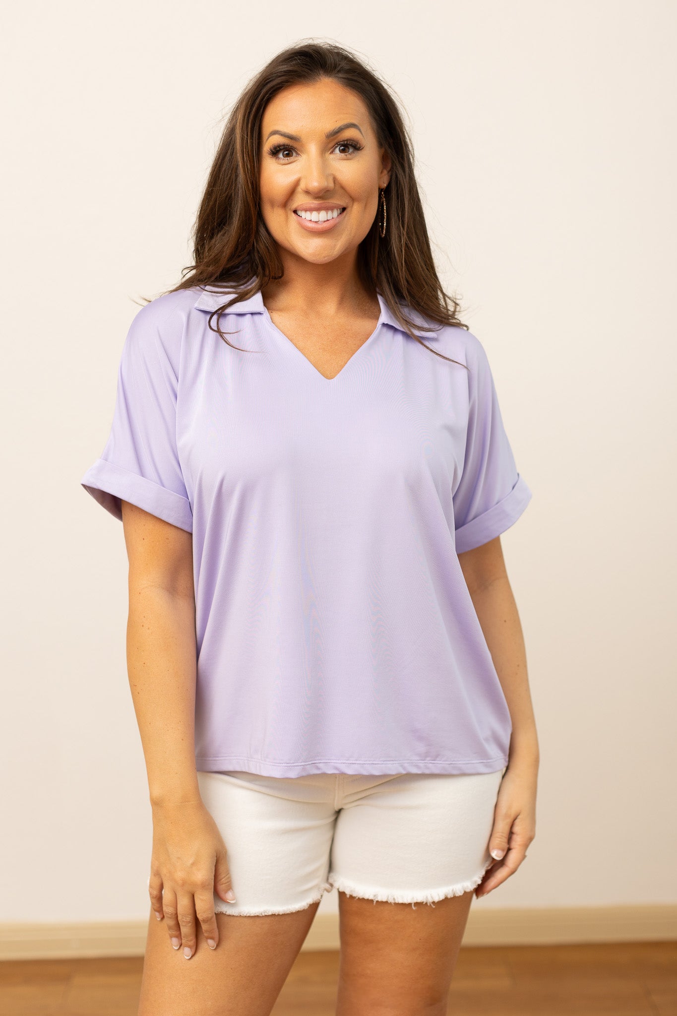 The Cara Top, Lavender