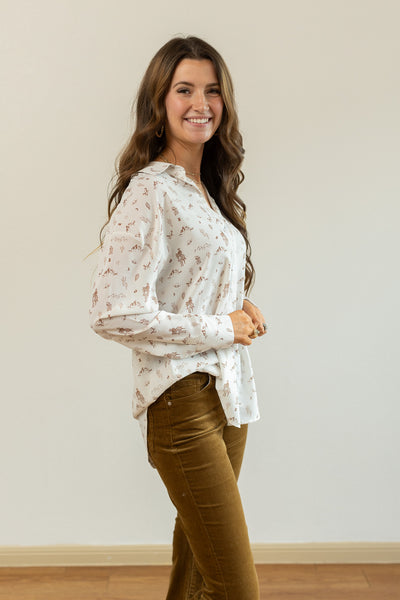 Kathryn Classic Button-Up, Western Elements