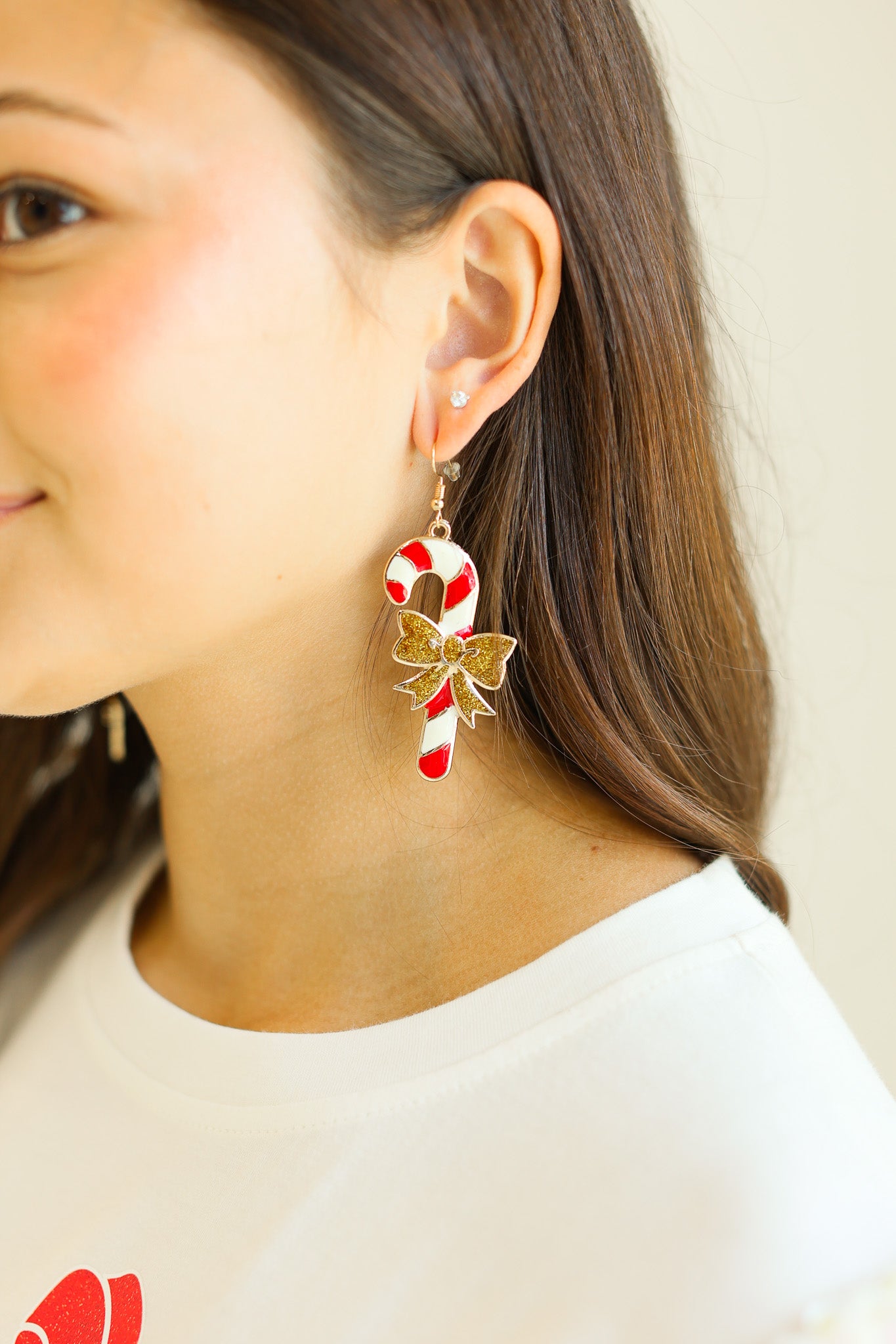 It's a Beautiful Day Candy Cane Earrings