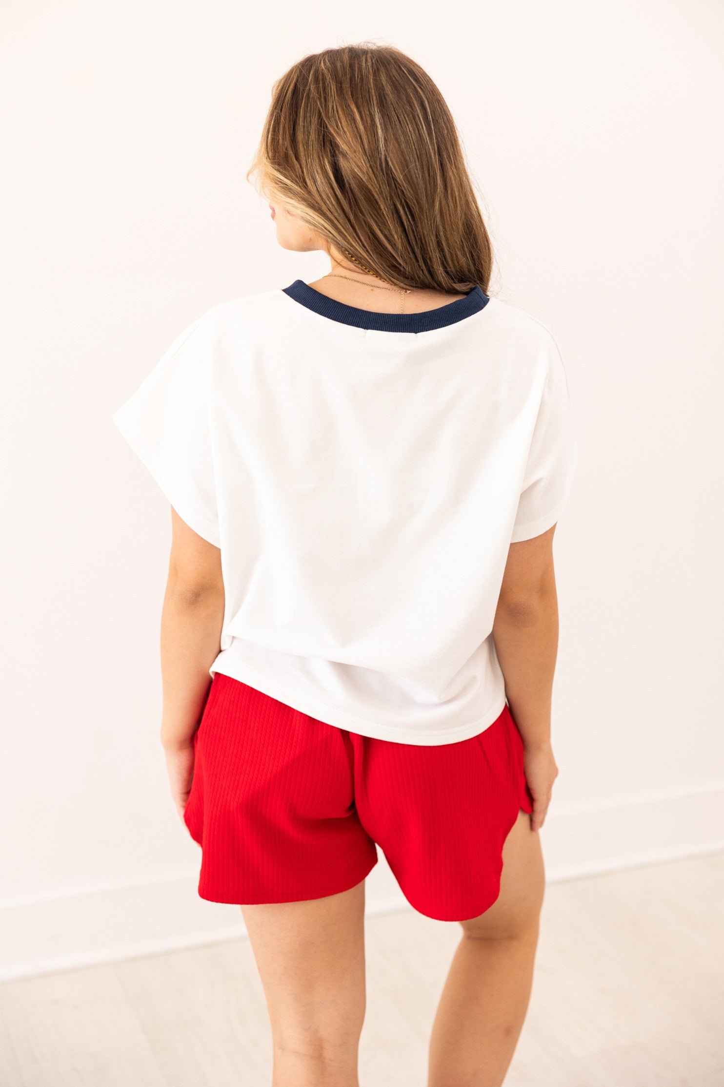 "Freedom" Sequin Embroidered Top