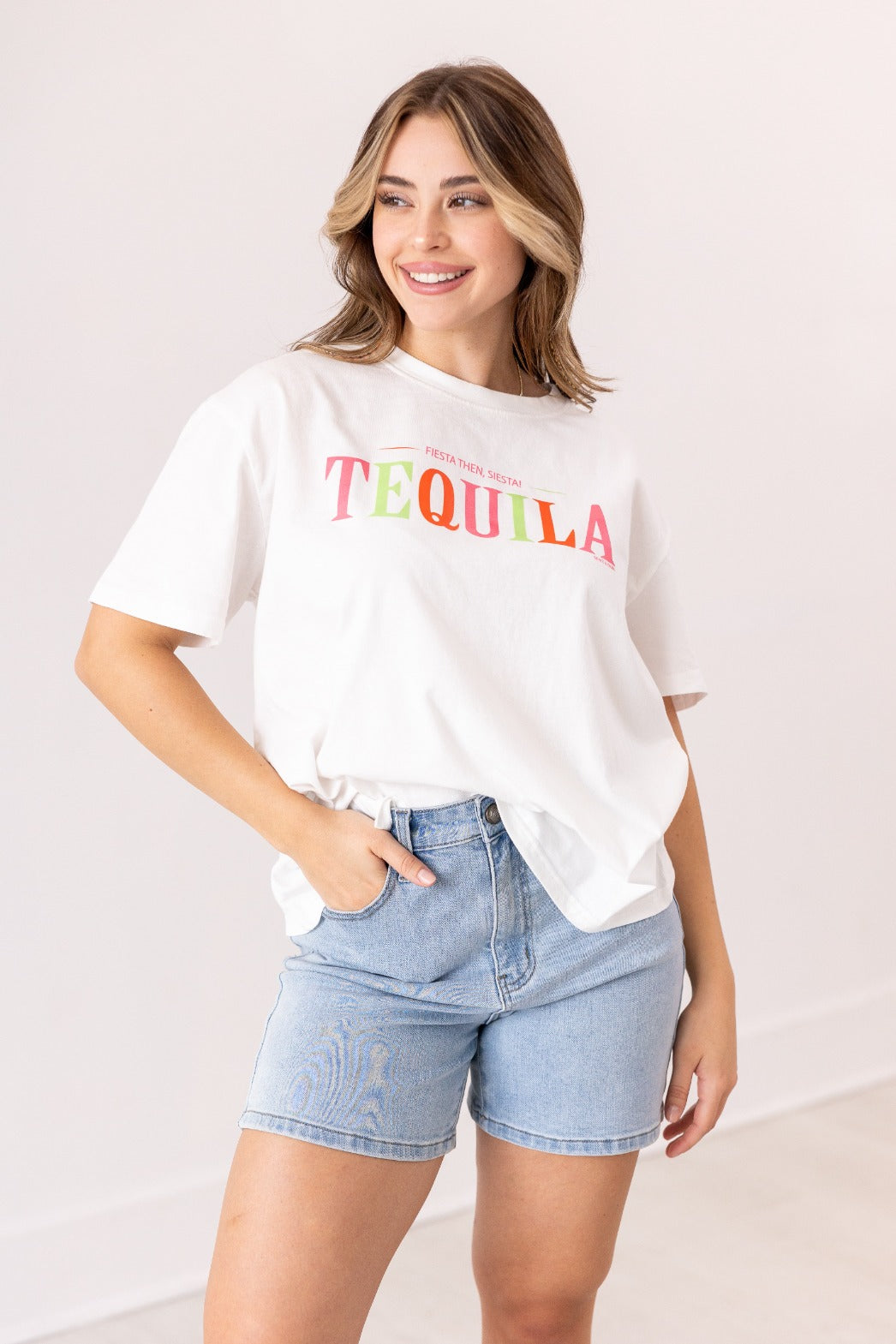 Tequila On White True Fit Tee