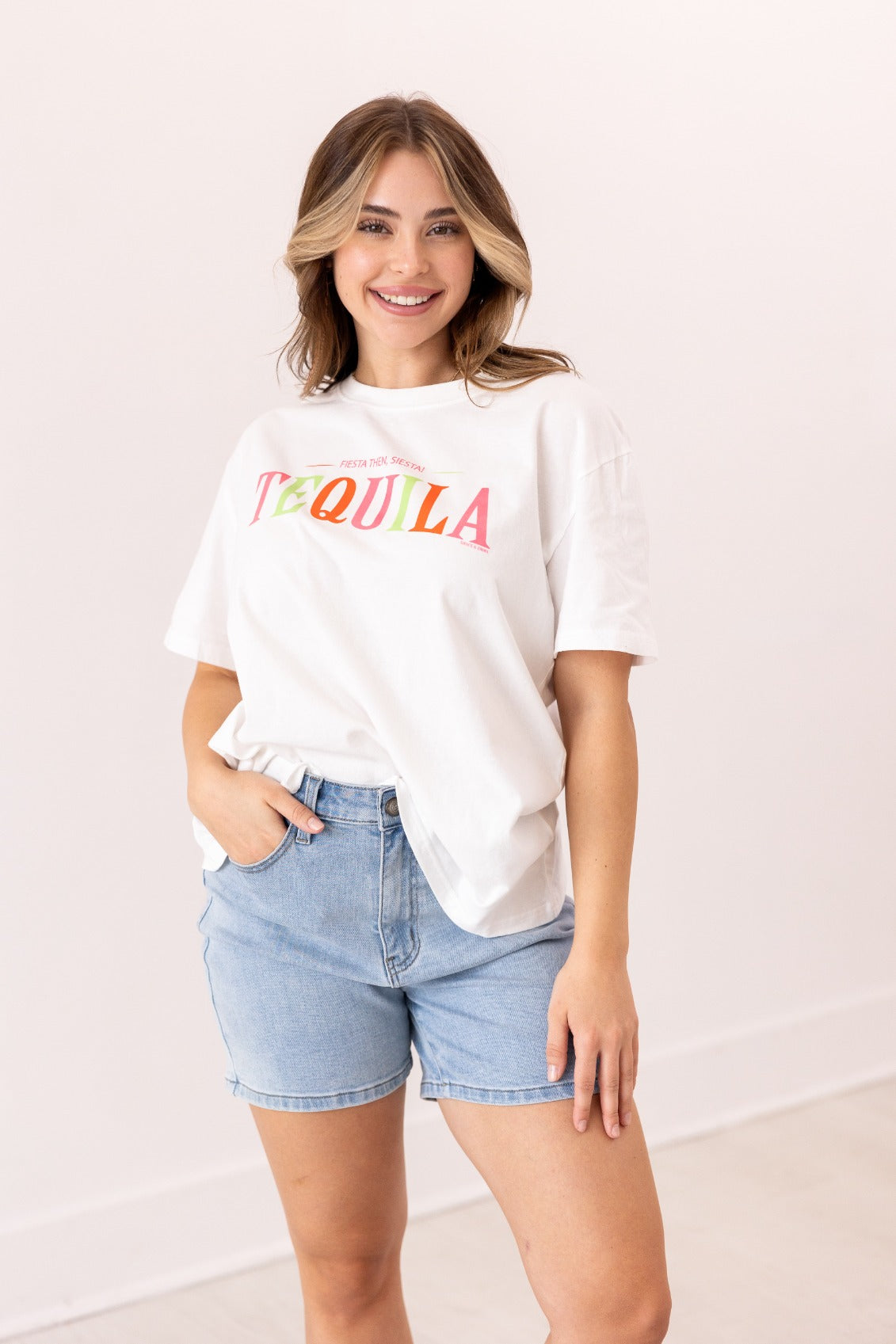 Tequila On White True Fit Tee