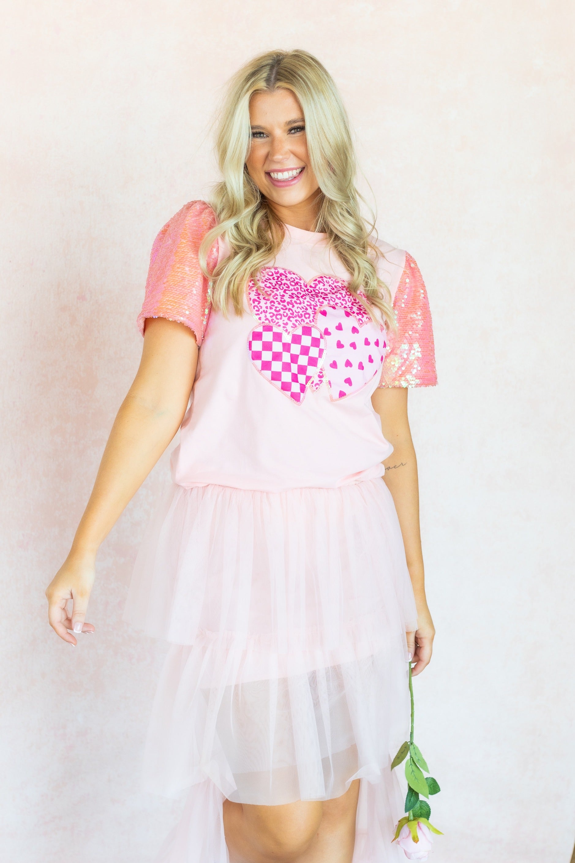 Three Sweet Hearts Princess Top
