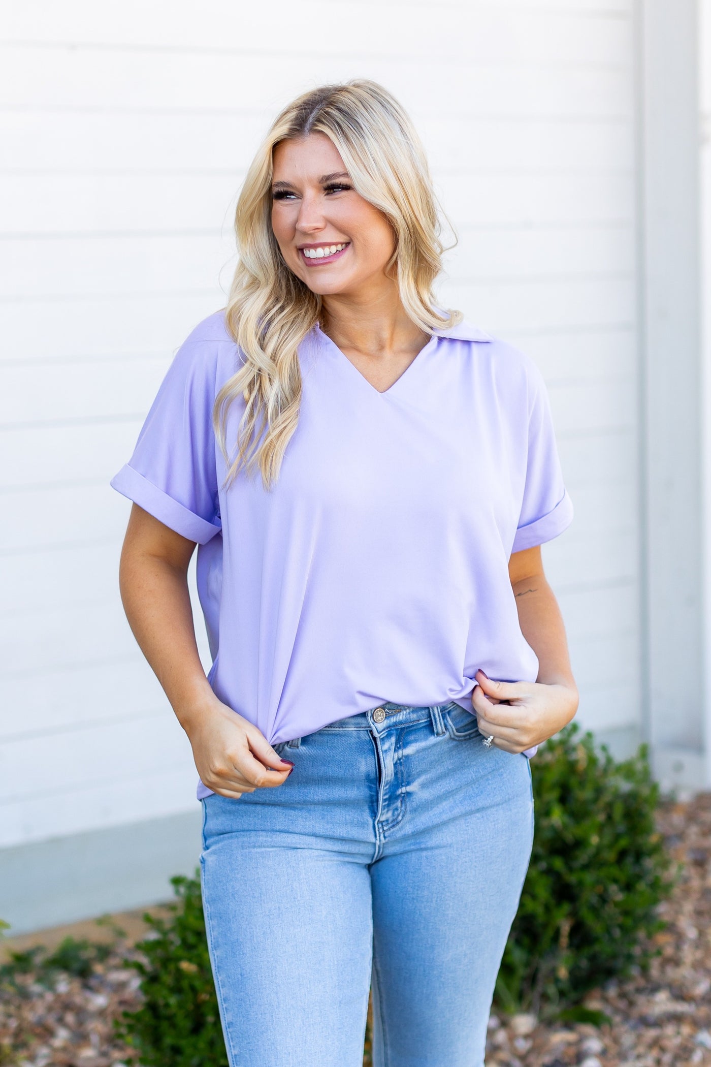 The Cara Top, Lavender