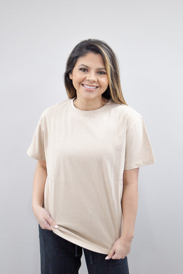 Beige Tee Shirt Blank