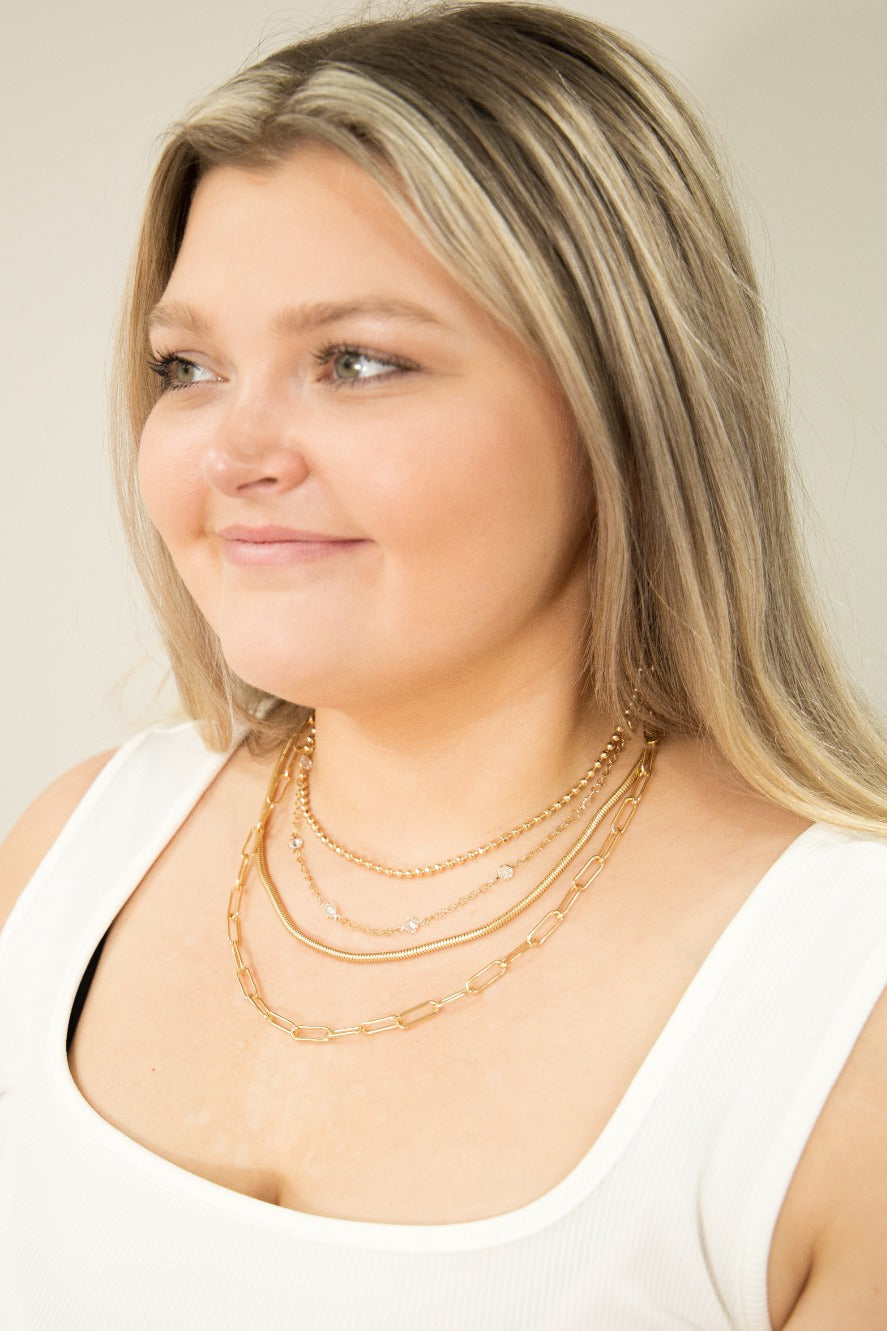 4-Strand Chain Necklace Set from the necklace collection