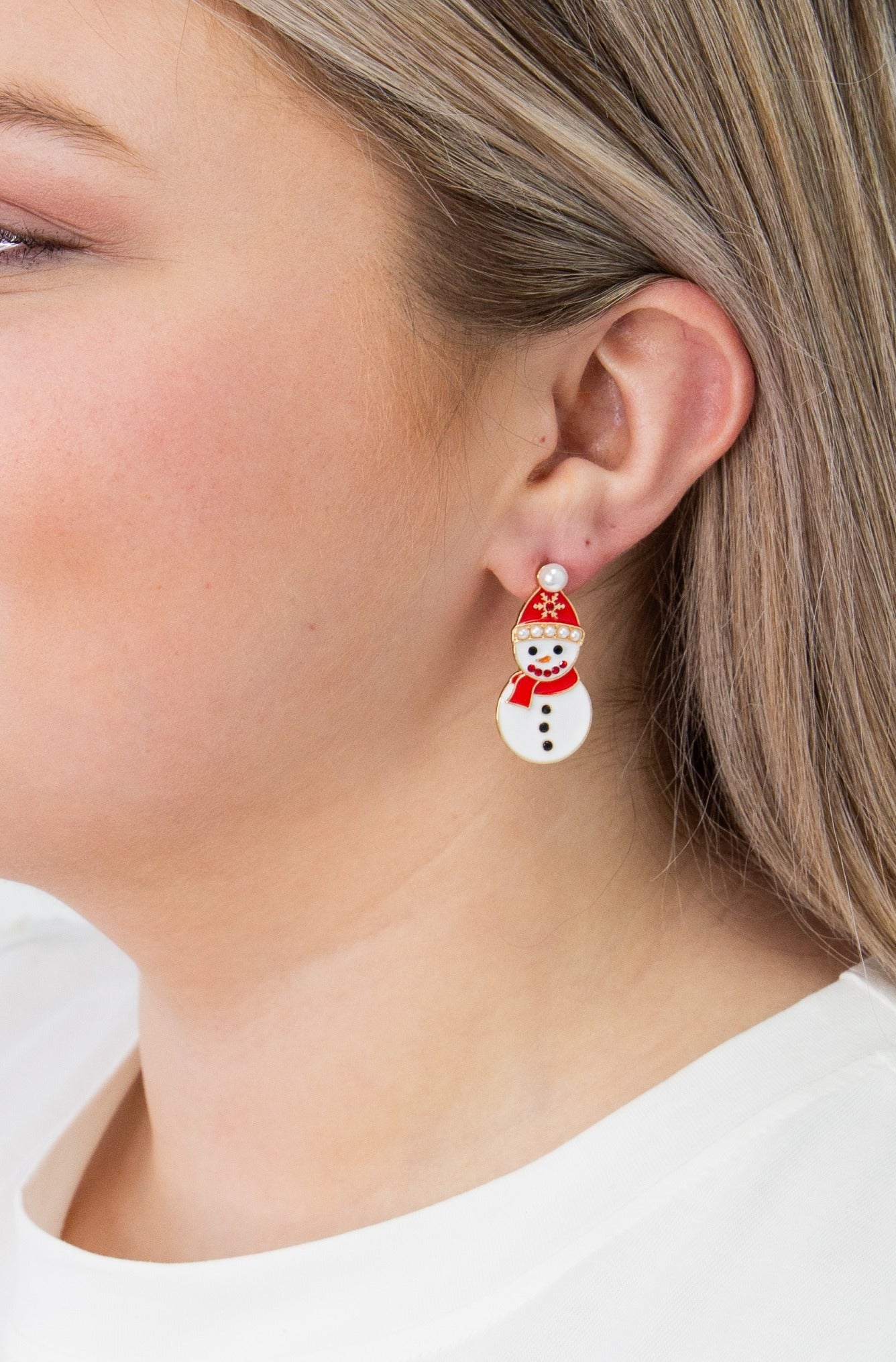 Snowman Earrings
