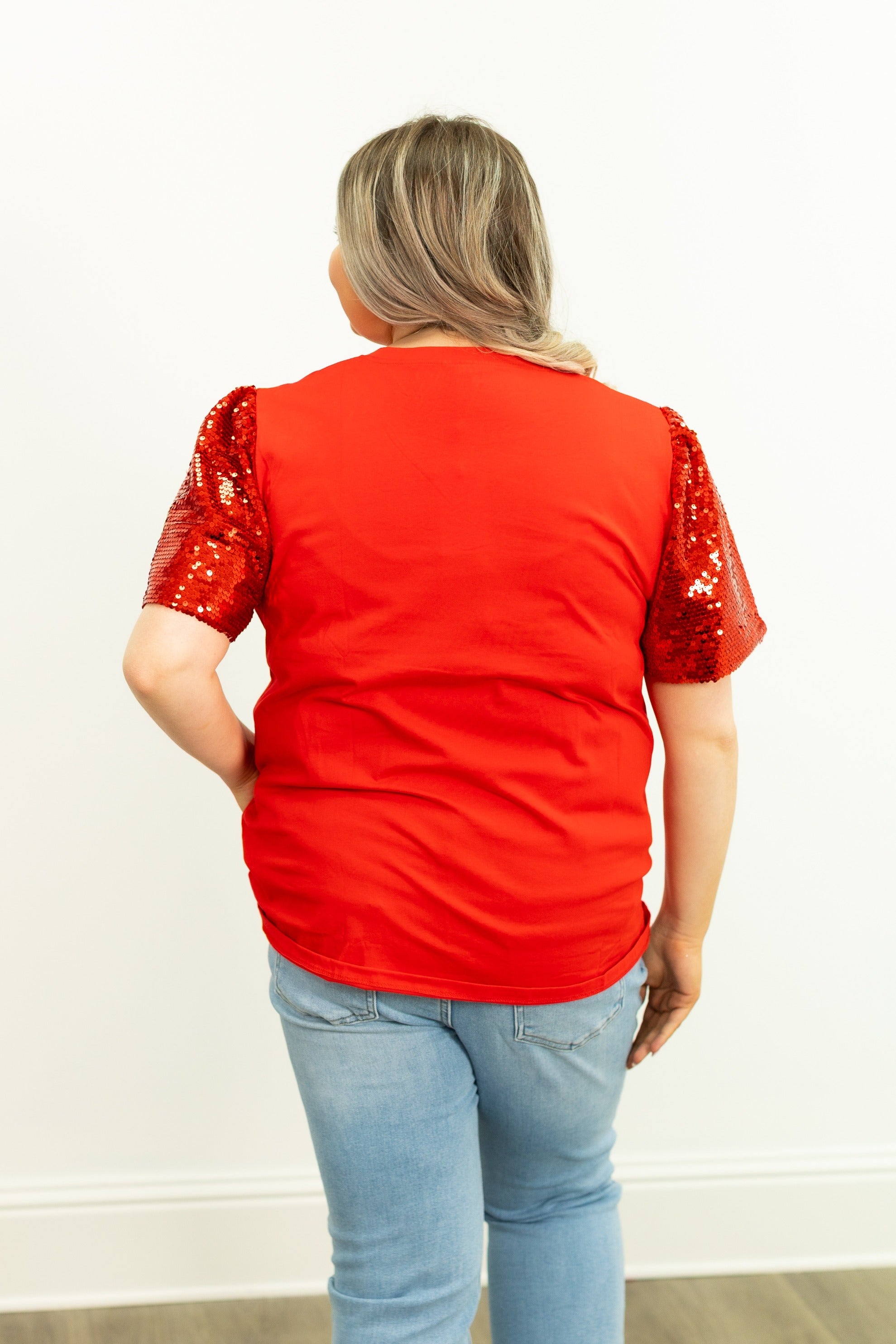 Christmas Presents on Princess Top, Red