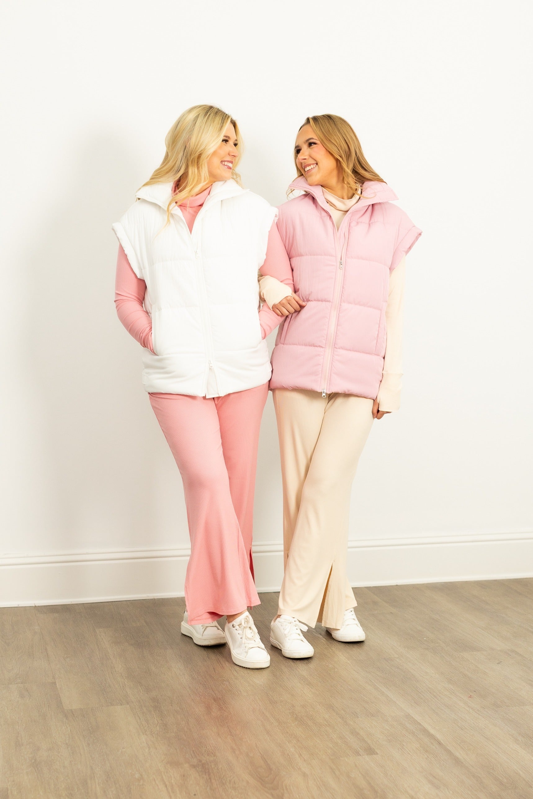 Ribbed Lounge Pants, Ivory