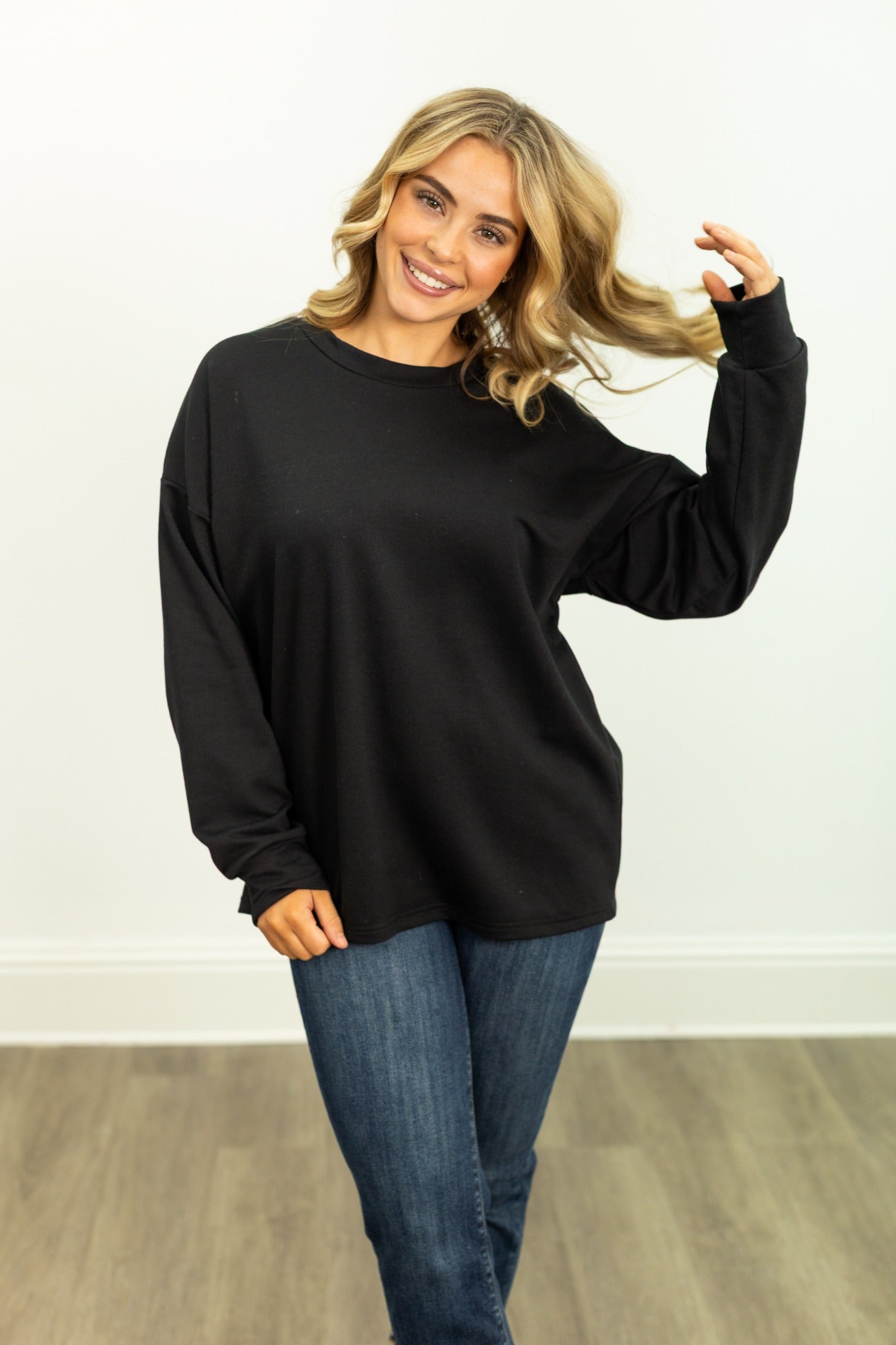 Light Weight Sweatshirt , Black