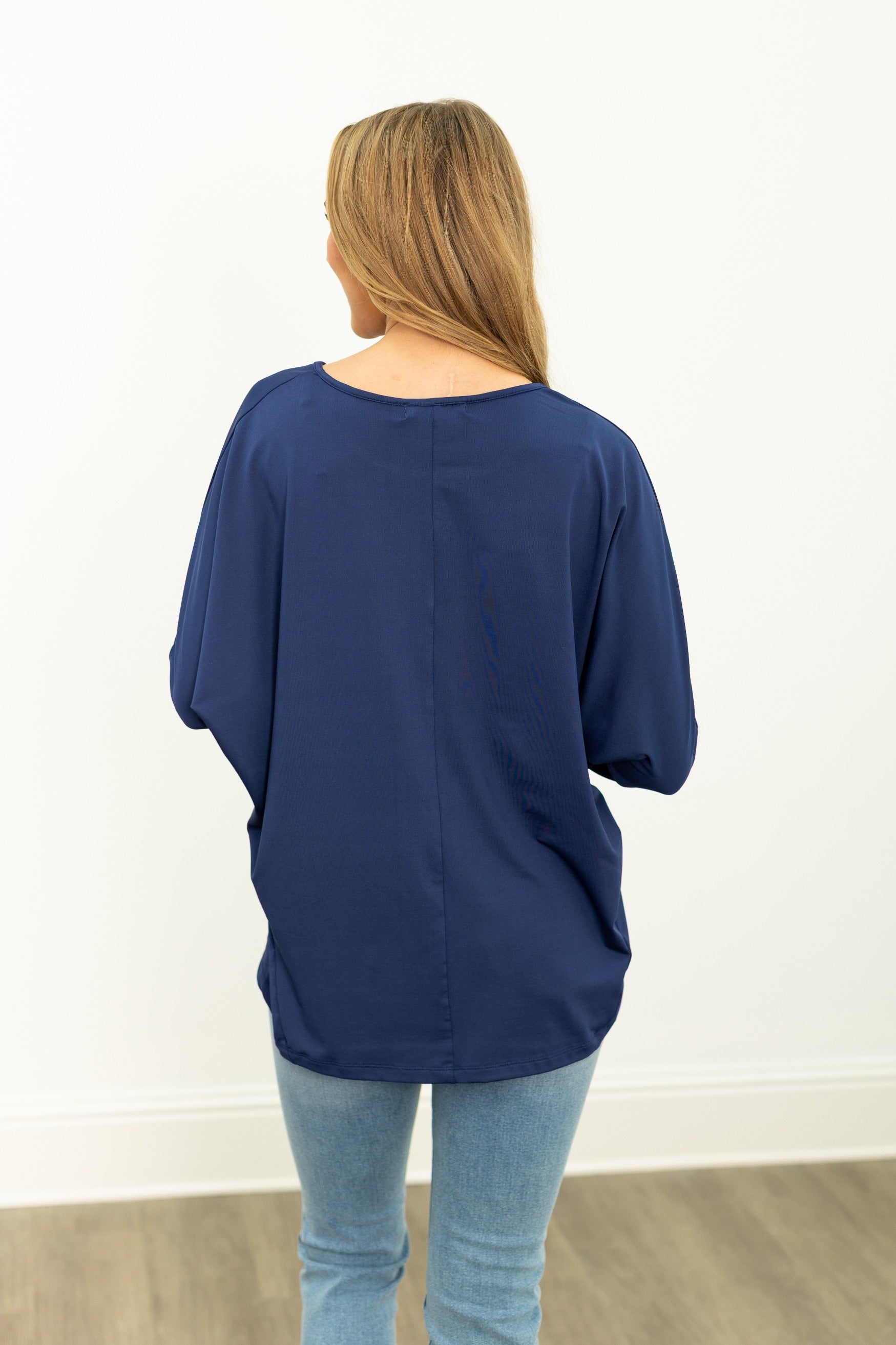 Long-sleeve Crewneck, Navy