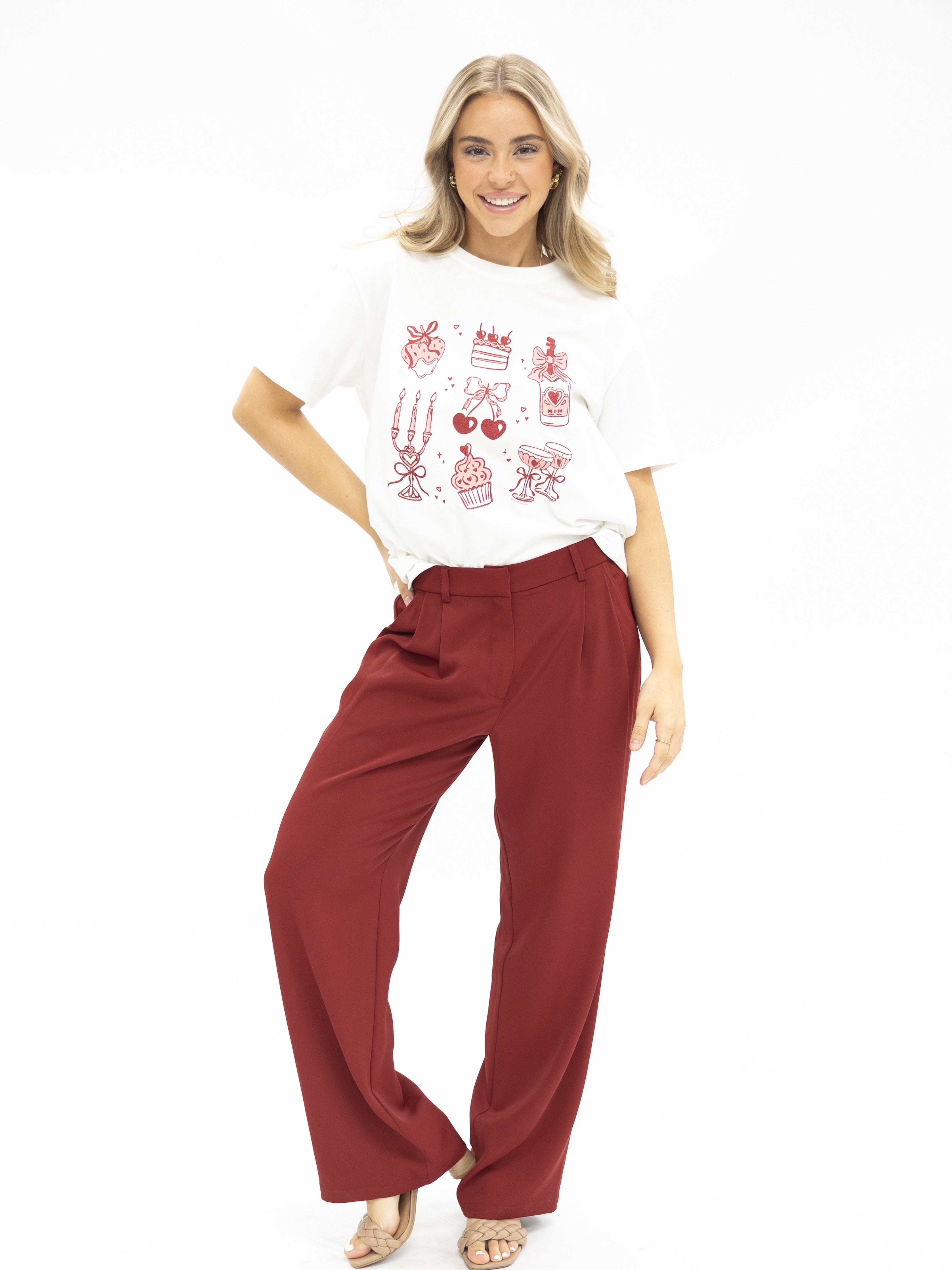 My Sweet Valentine on white Tee shirt Blank