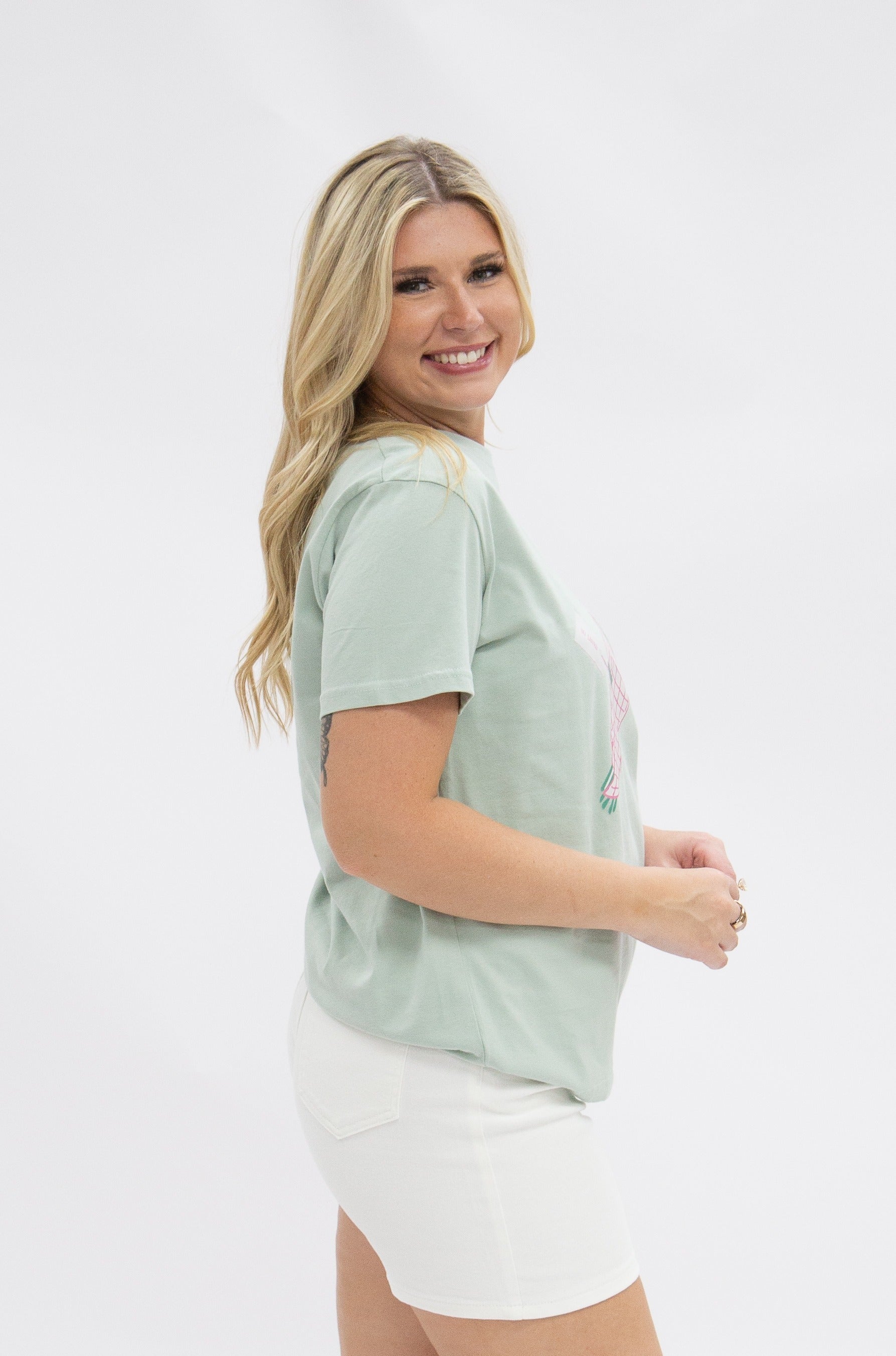 So Loved on Sage Tee Shirt