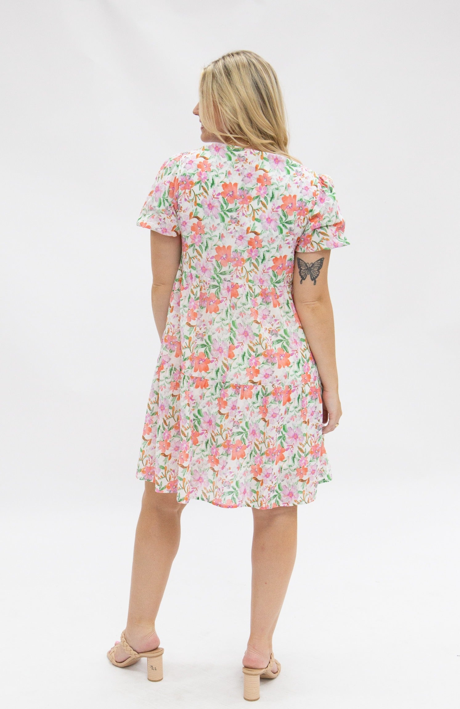 Watercolor Floral Dress