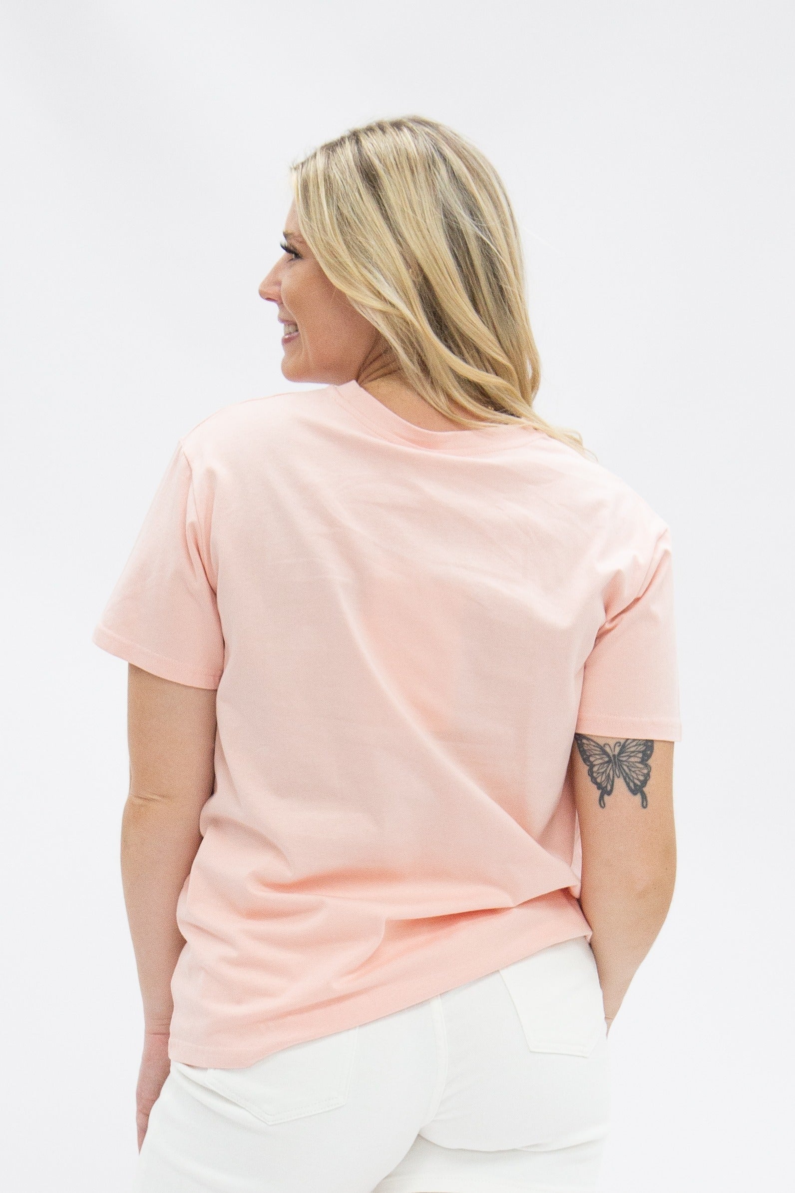 Bunny on Pink Tee Shirt Blank