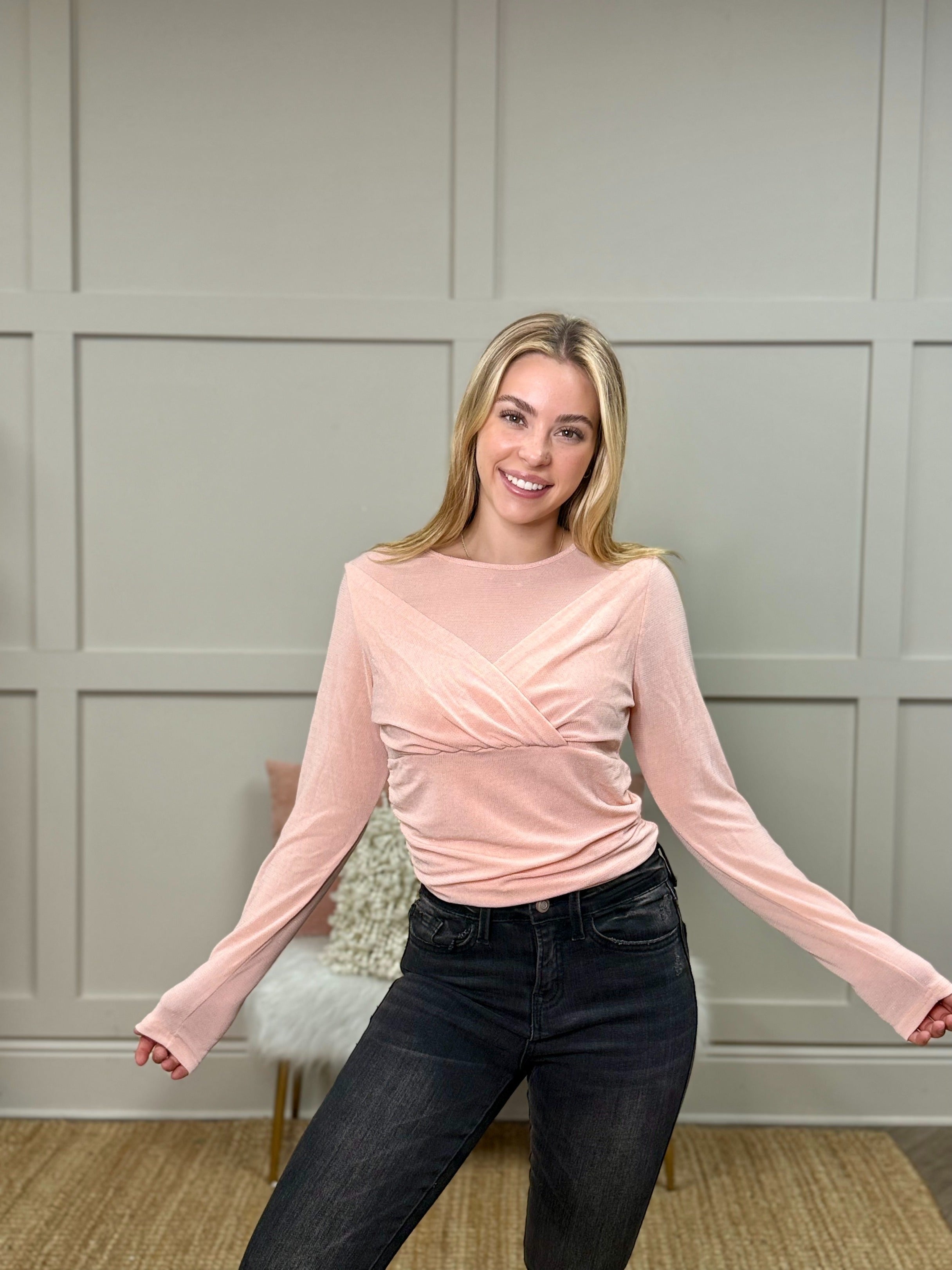 Starlit Glam Bodysuit in Pink