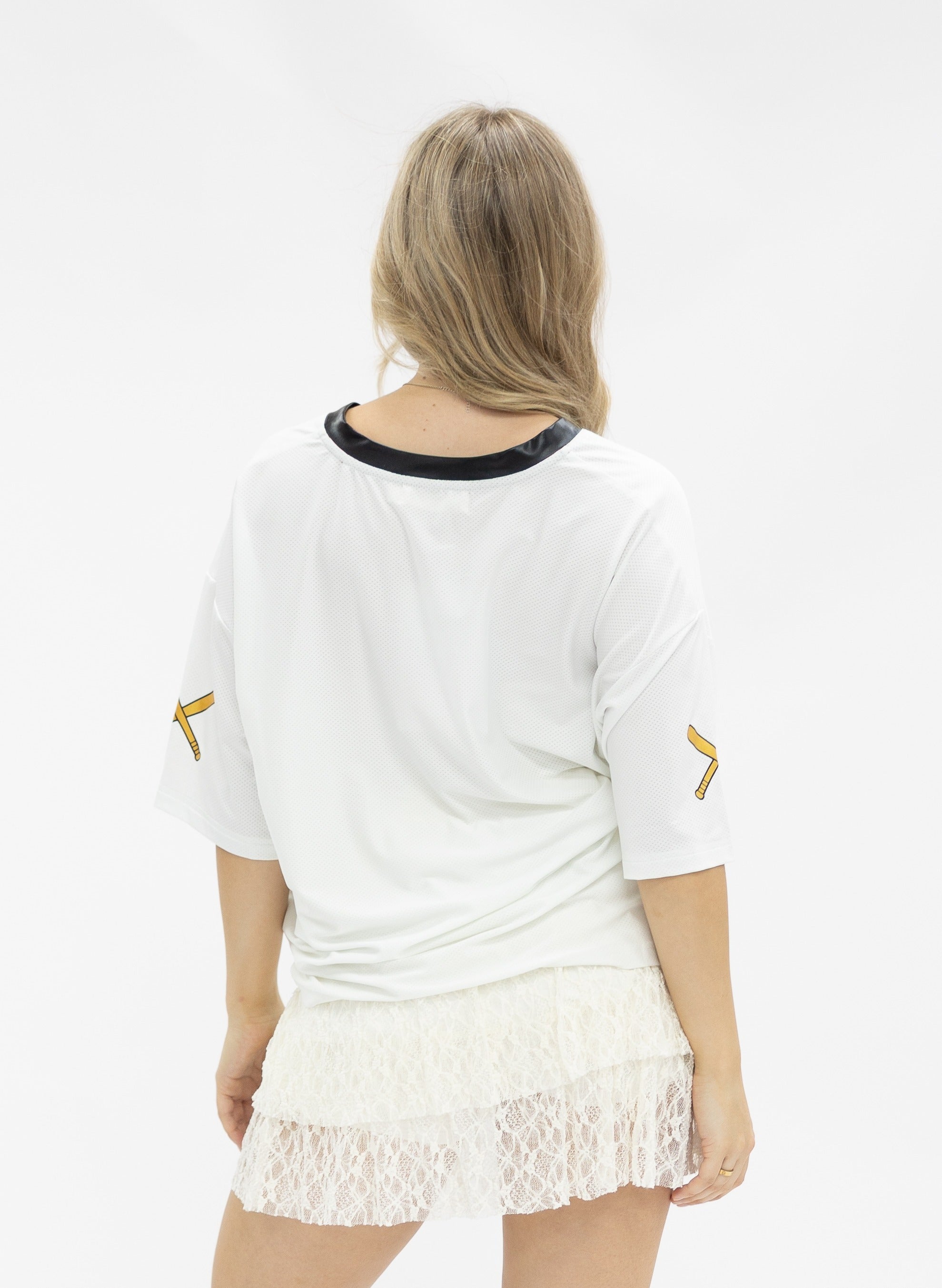 Home Run Sequin Jersey Top