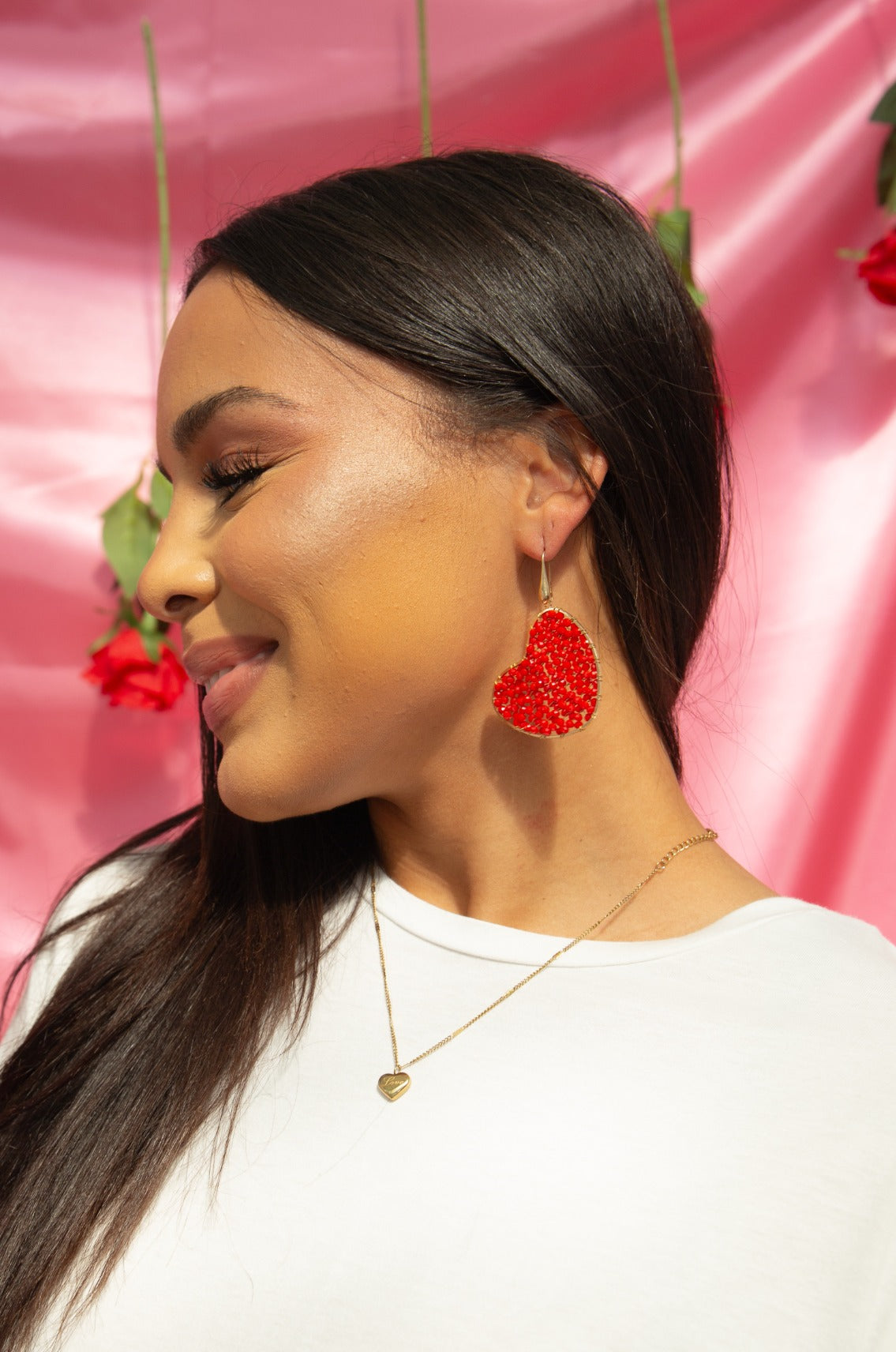 It's a Love Song Heart Sparkle Earrings