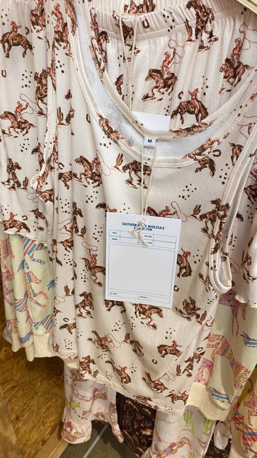 Western Print Pointelle PJ Set