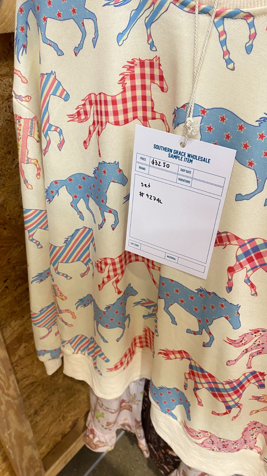 Horse Print PJ Set