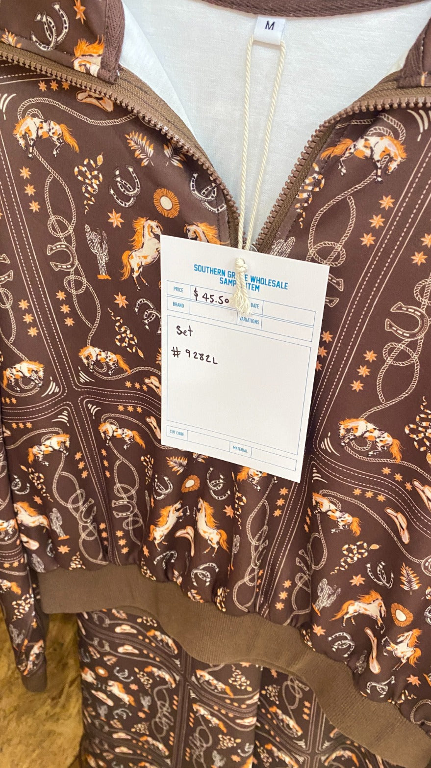 Bandana Print Quarter Zip Set