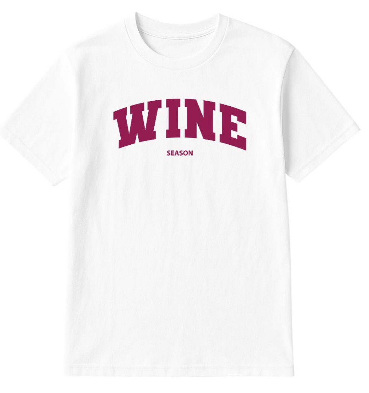 Wine Season on White Tee Shirt