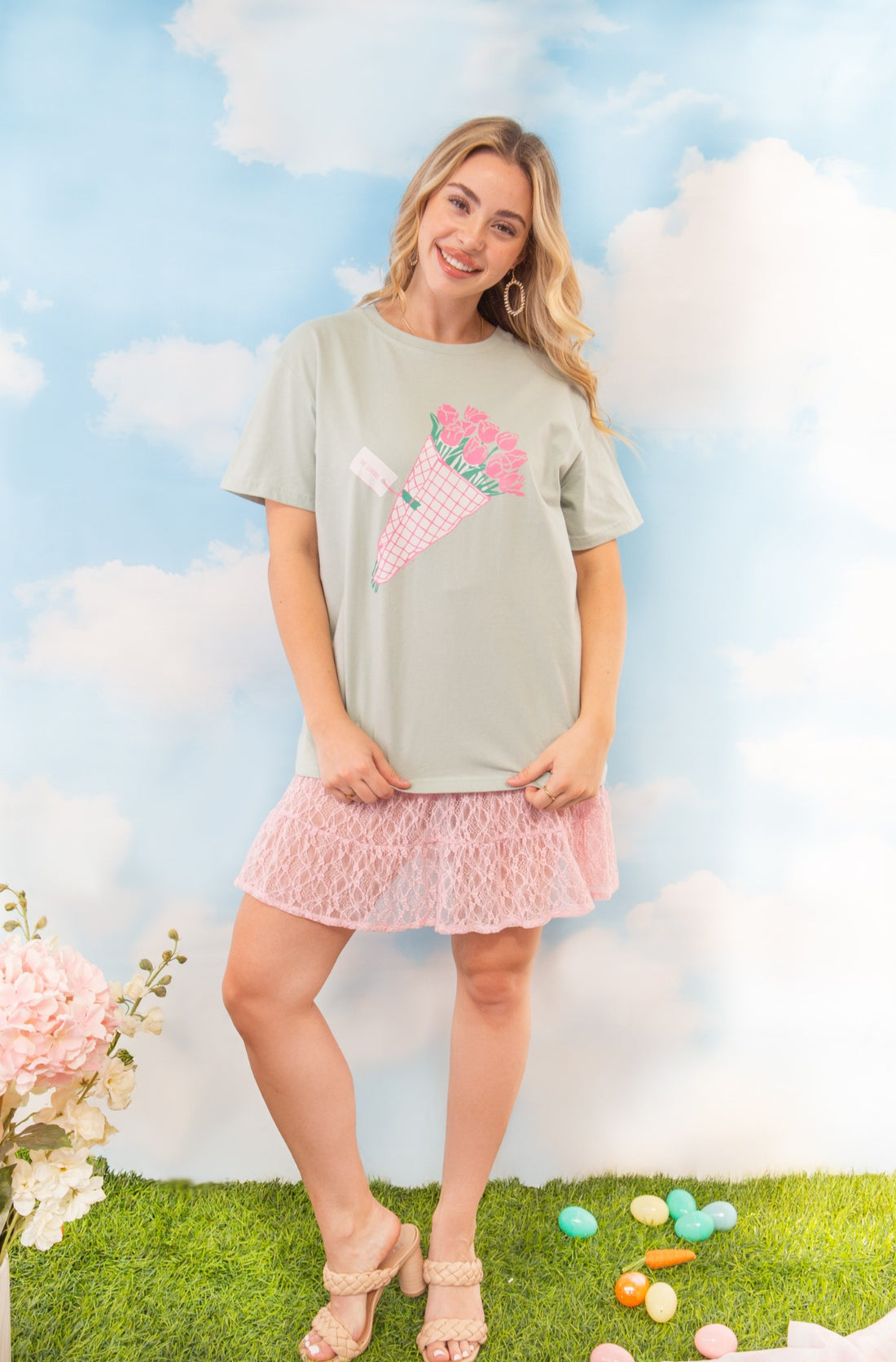 So Loved on Sage Tee Shirt