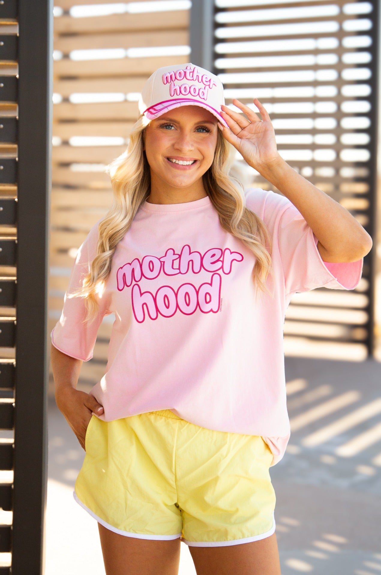 Motherhood on Pink Relaxed Fit Tee