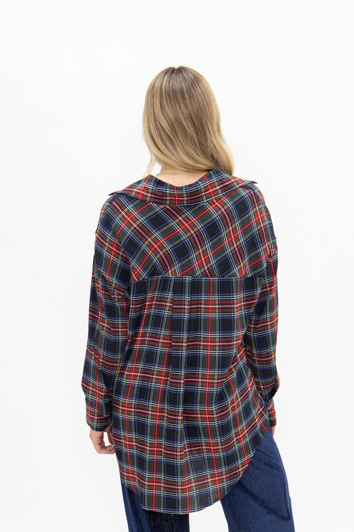 Kathryn Button-Up, Red Plaid