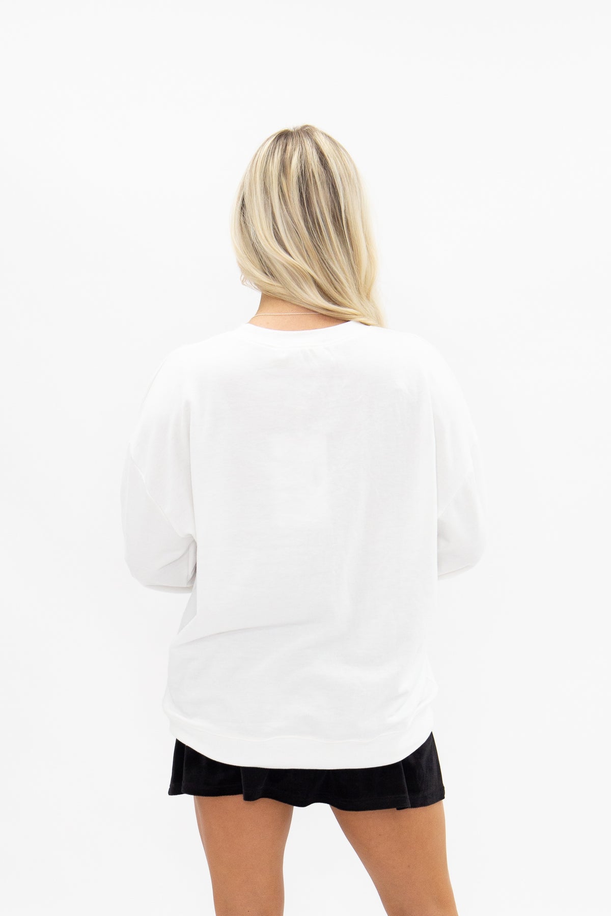 "Sweet Baby Jesus" on White Longsleeve Top
